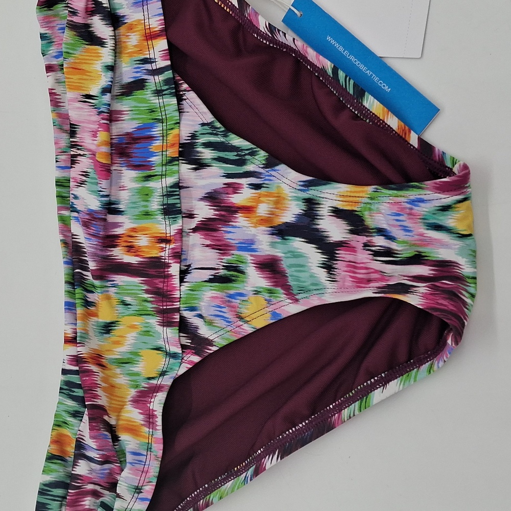 BLEU Rod Beattie Shirred Side Tie Hipster Bikini Bottom Multicolor 8 - Picture 4 of 10